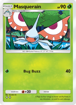 Masquerain - pokemon TCG Card