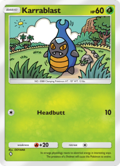 Karrablast - pokemon TCG Card