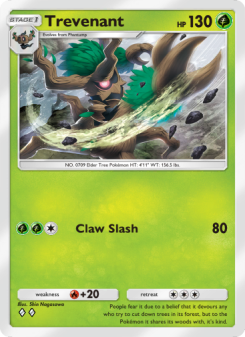 Trevenant - pokemon TCG Card