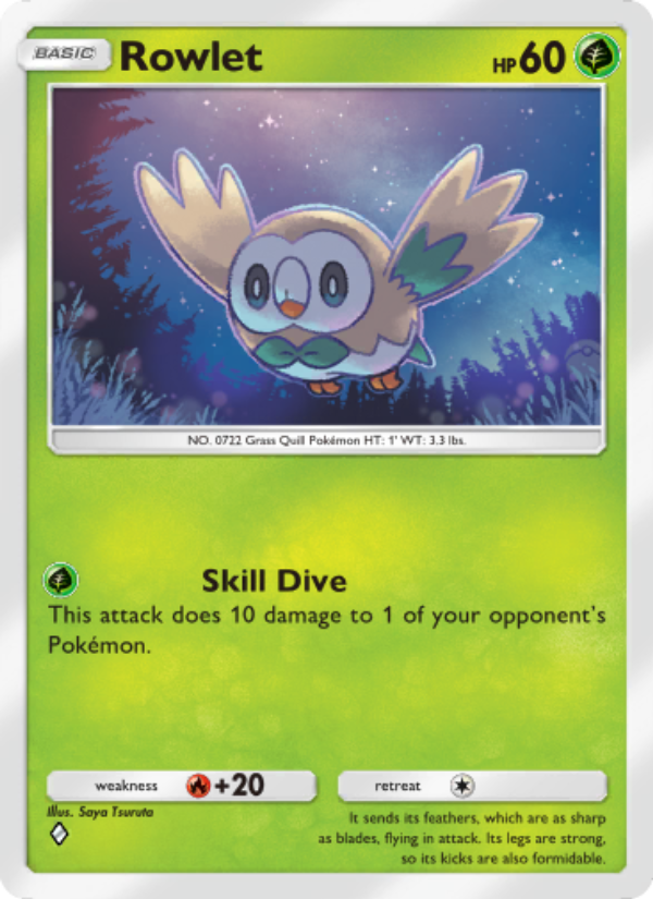 Rowlet - Pokémon TCG Card