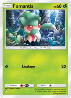 Fomantis - pokemon TCG Card