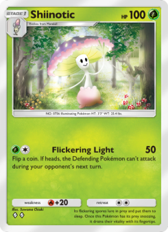 Shiinotic - pokemon TCG Card