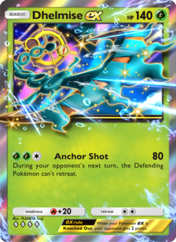 Dhelmise ex - Pokémon TCG Card