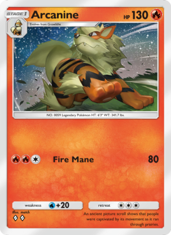 Arcanine - Pokémon TCG Card