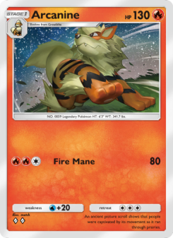Arcanine - pokemon TCG Card