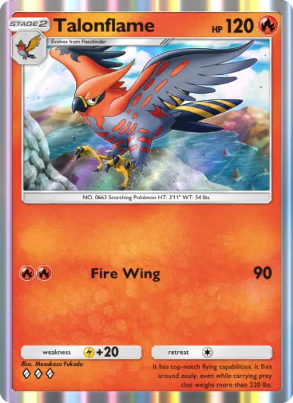 Talonflame - Pokémon TCG Card