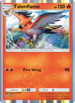 Talonflame - pokemon TCG Card