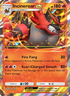 Incineroar ex - pokemon TCG Card