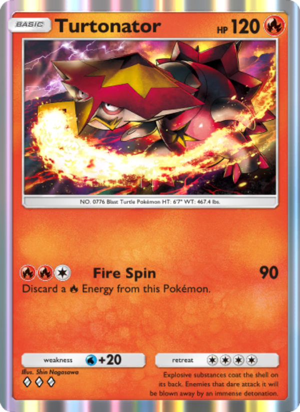 Turtonator - Pokémon TCG Card