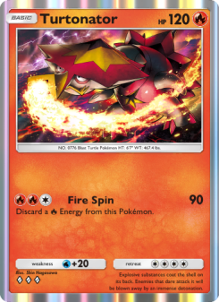 Turtonator - pokemon TCG Card