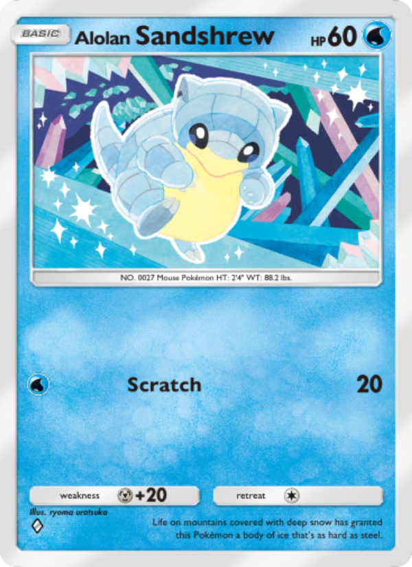 Alolan Sandshrew - Pokémon TCG Card