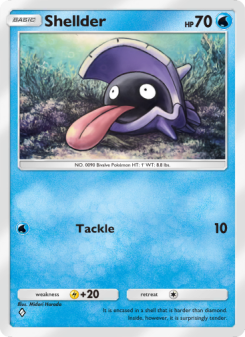 Shellder - pokemon TCG Card
