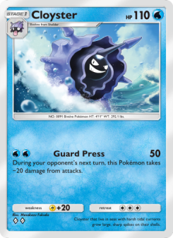 Cloyster - pokemon TCG Card