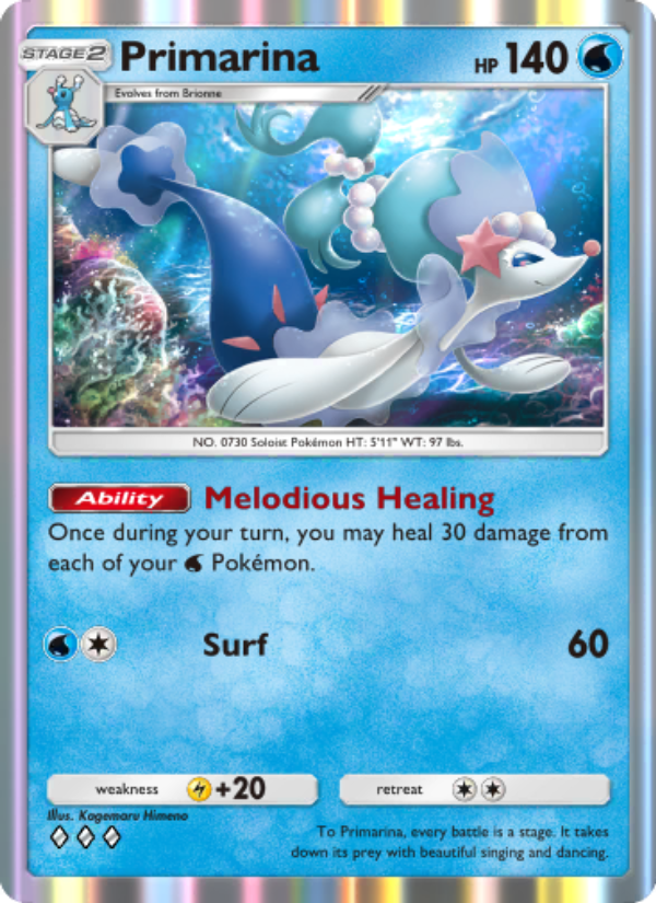 Primarina - Pokémon TCG Card