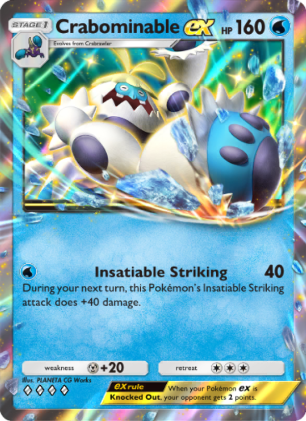 Crabominable ex - Pokémon TCG Card