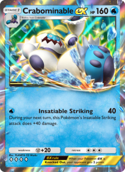 Crabominable ex - pokemon TCG Card