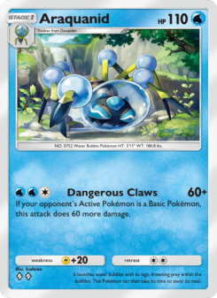 Araquanid - pokemon TCG Card