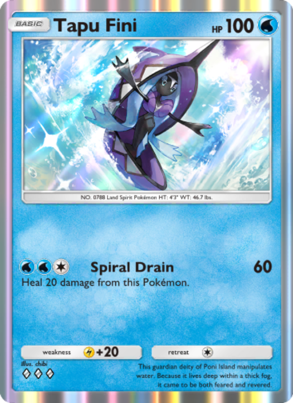Tapu Fini - Pokémon TCG Card
