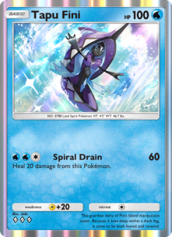 Tapu Fini - pokemon TCG Card