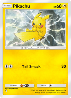Pikachu - pokemon TCG Card