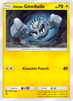 Alolan Geodude - pokemon TCG Card