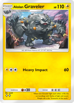 Alolan Graveler - pokemon TCG Card