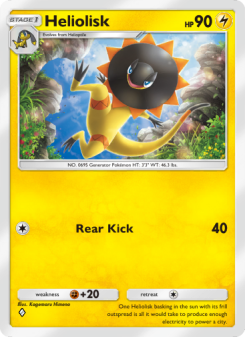 Heliolisk - pokemon TCG Card