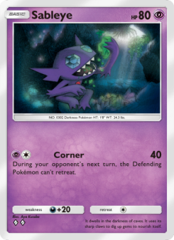 Sableye - pokemon TCG Card