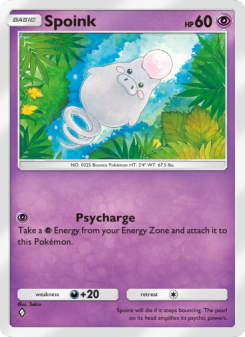 Spoink - pokemon TCG Card