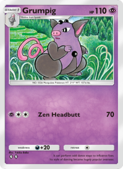 Grumpig - pokemon TCG Card