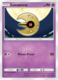 Lunatone - pokemon TCG Card