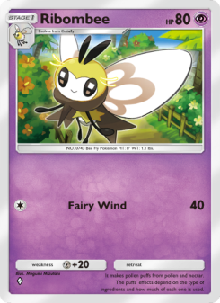 Ribombee - pokemon TCG Card