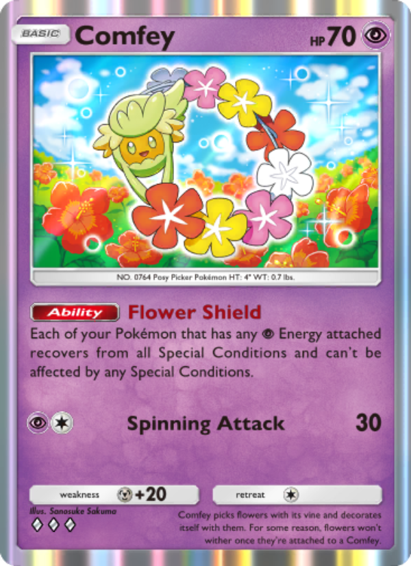 Comfey - Pokémon TCG Card
