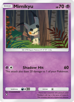 Mimikyu - pokemon TCG Card