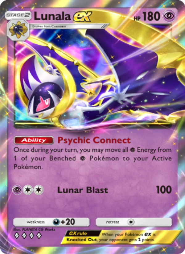 Lunala ex - Pokémon TCG Card