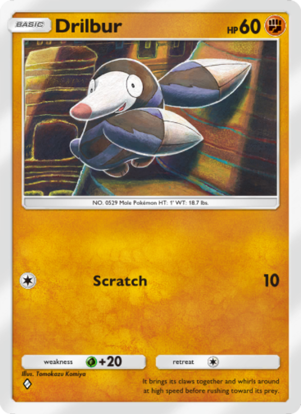 Drilbur - Pokémon TCG Card