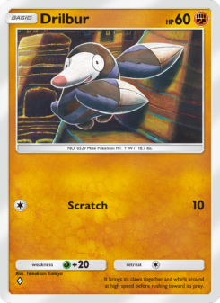 Drilbur - pokemon TCG Card