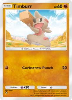 Timburr - pokemon TCG Card