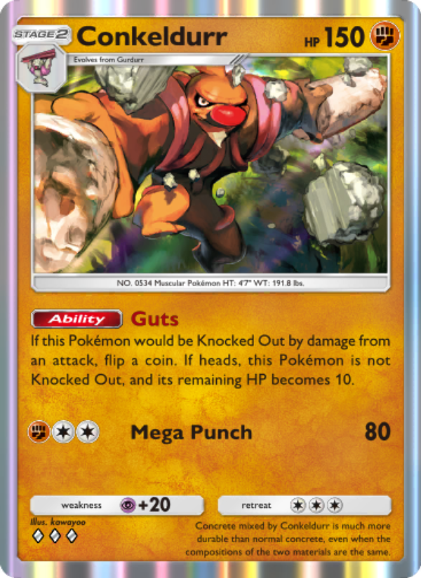 Conkeldurr - Pokémon TCG Card