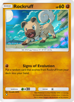 Rockruff - pokemon TCG Card