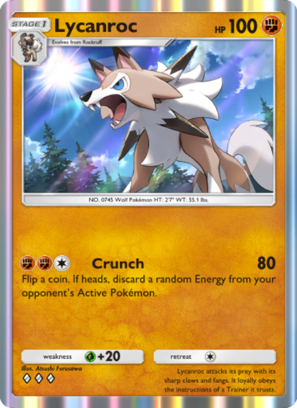 Lycanroc - Pokémon TCG Card
