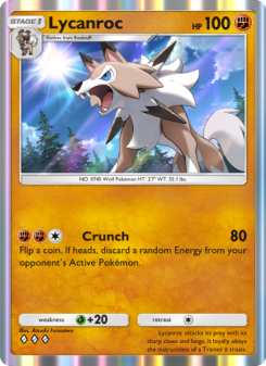 Lycanroc - pokemon TCG Card