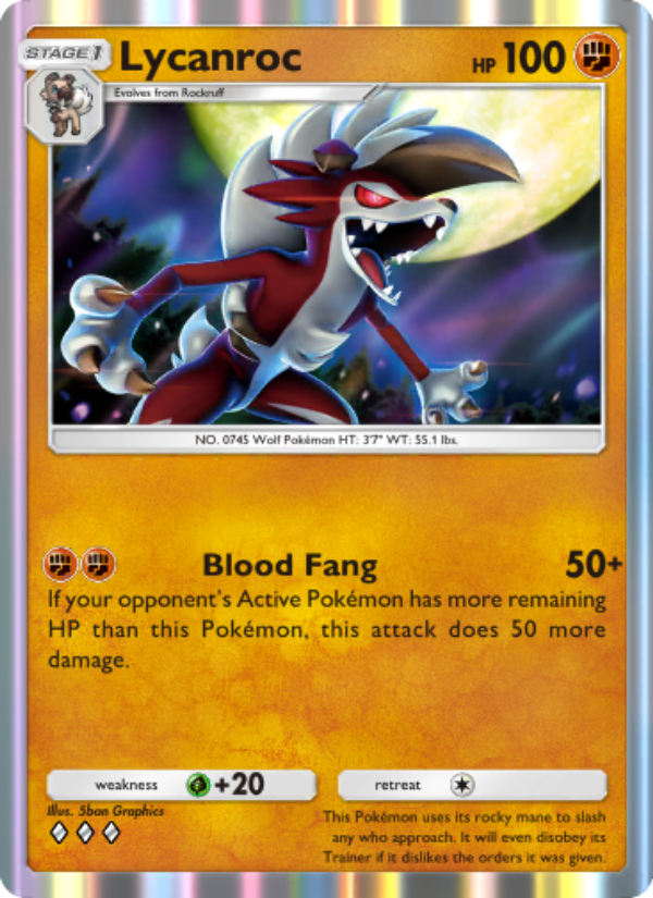 Lycanroc - Pokémon TCG Card