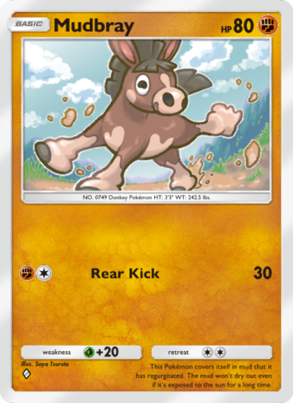 Mudbray - Pokémon TCG Card