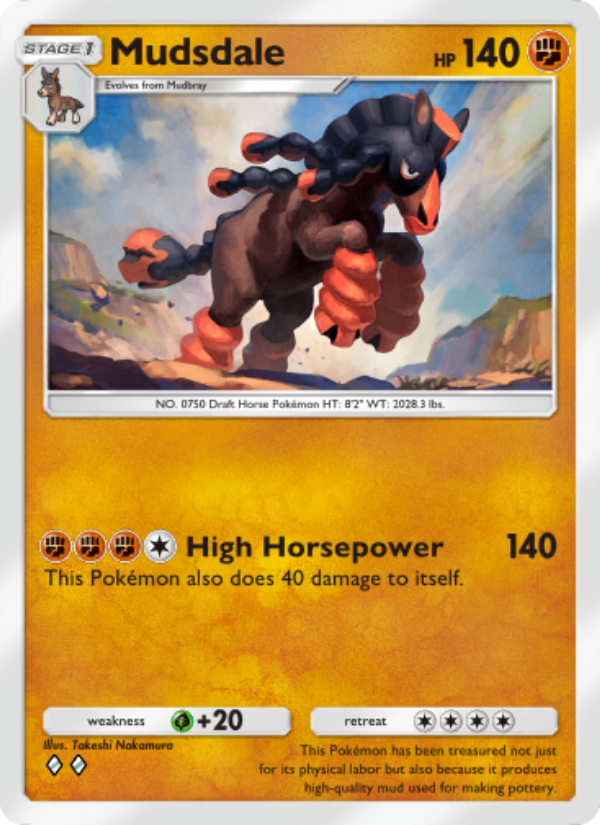 Mudsdale - Pokémon TCG Card