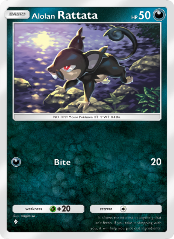 Alolan Rattata - Pokémon TCG Card