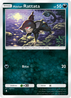 Alolan Rattata - pokemon TCG Card