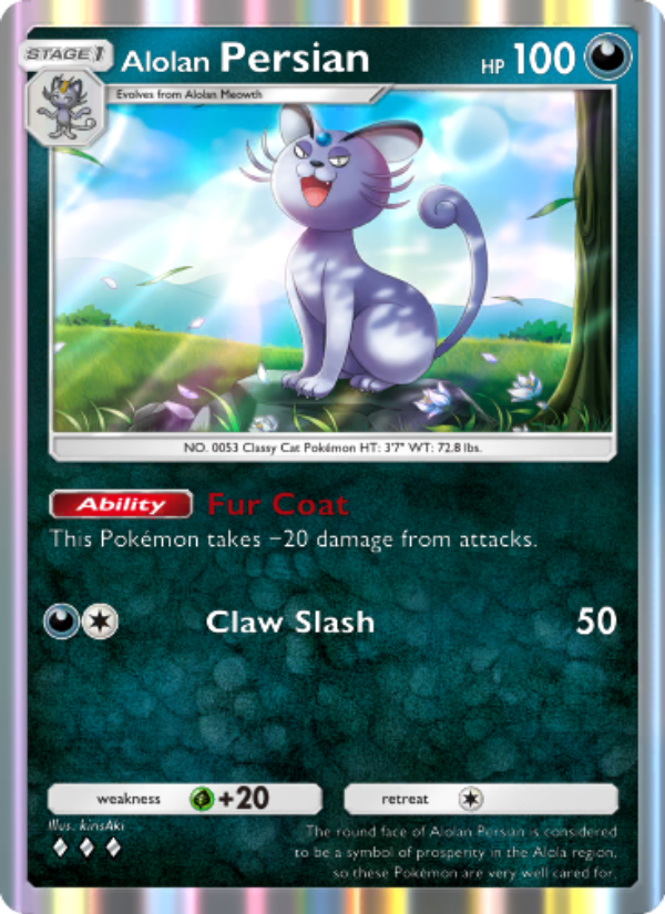 Alolan Persian - Pokémon TCG Card