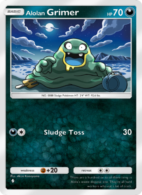 Alolan Grimer - Pokémon TCG Card