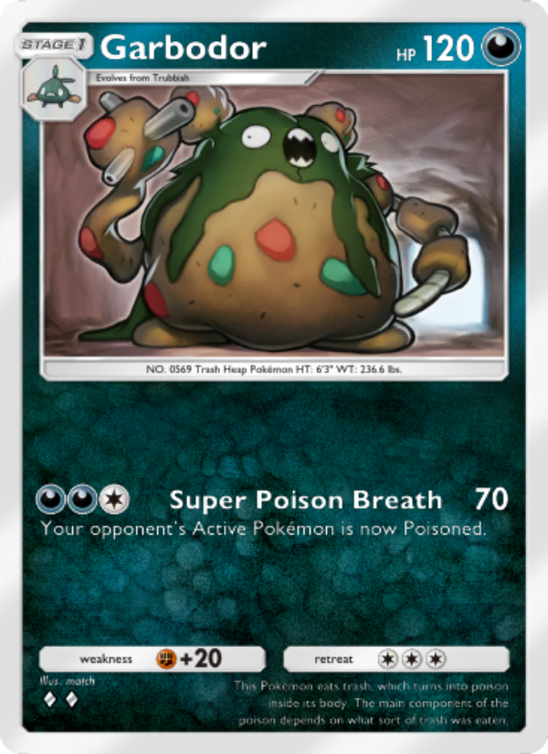 Garbodor - Pokémon TCG Card